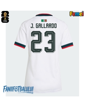 Mexic Jesus Gallardo #23 Echipament de Fotbal Replică Mondial 2026 Femei Deplasare